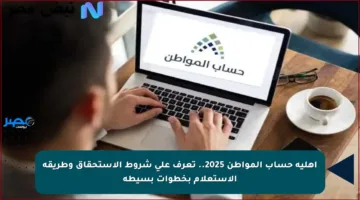 أهلية حساب المواطن 2025.. تعرف على شروط الاستحقاق وطريقة الاستعلام بخطوات بسيطة